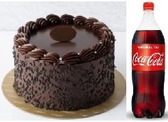 Sade Klasik Çikolatalı Pasta Cola Hediyeli